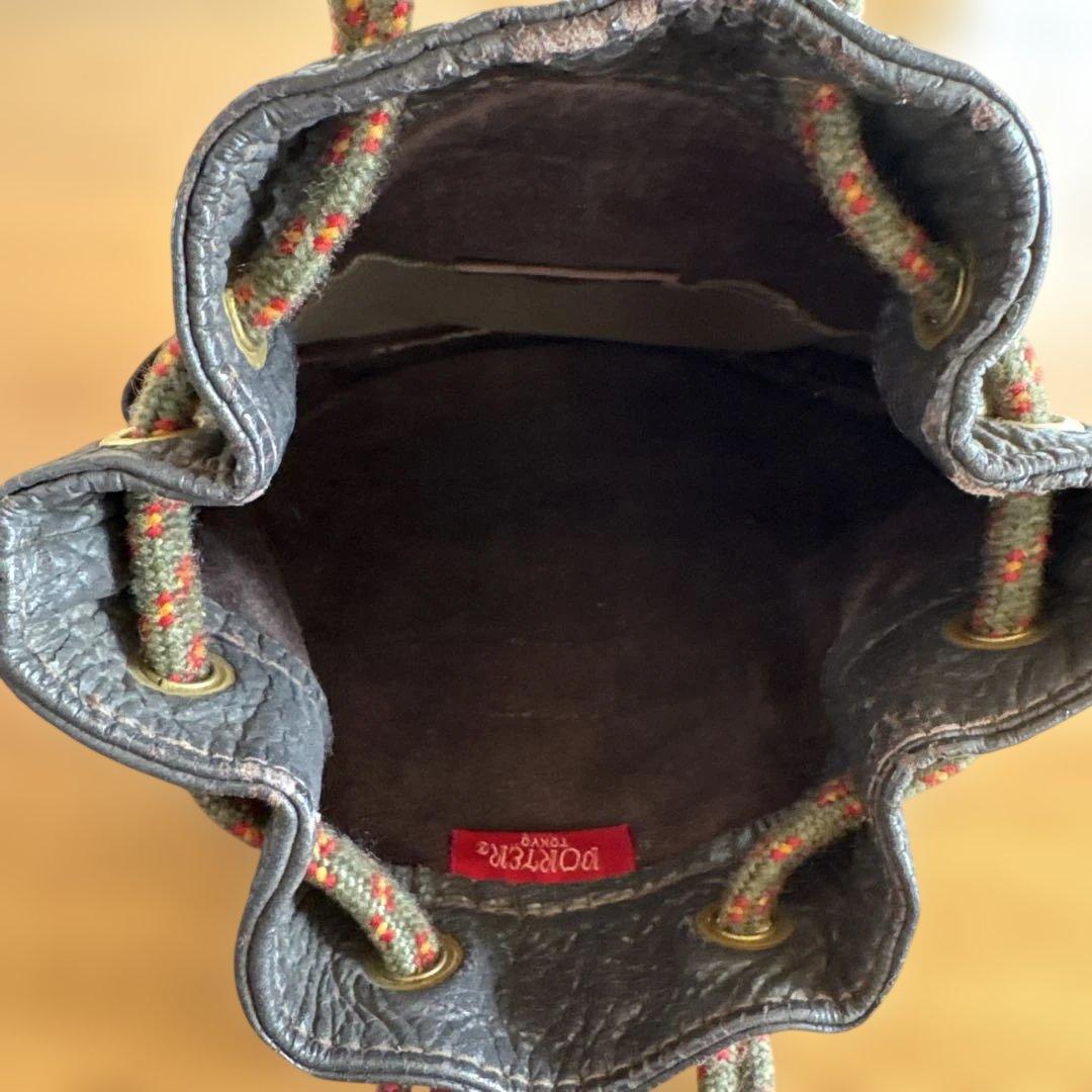 希少 PORTER HERCULES 80s ヴィンテージ 巾着レザーショルダー