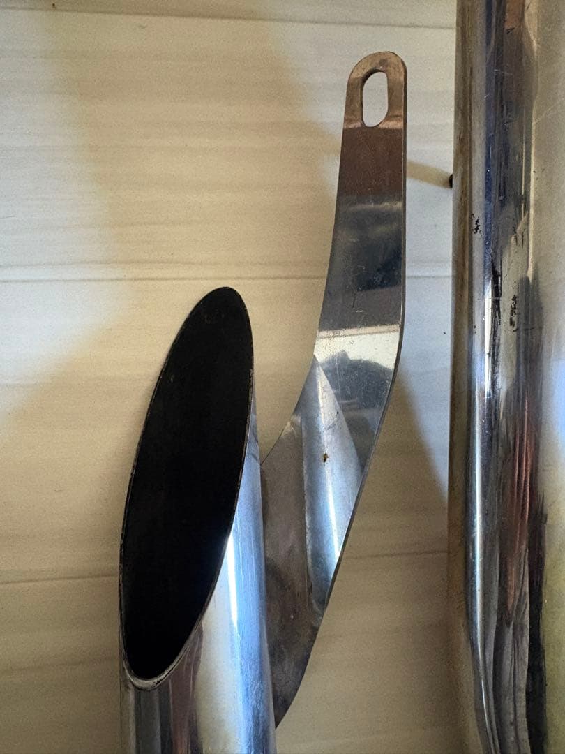 YAMAHAドラッグスター400用？　社外スラッシュカットマフラー　JMCA記載