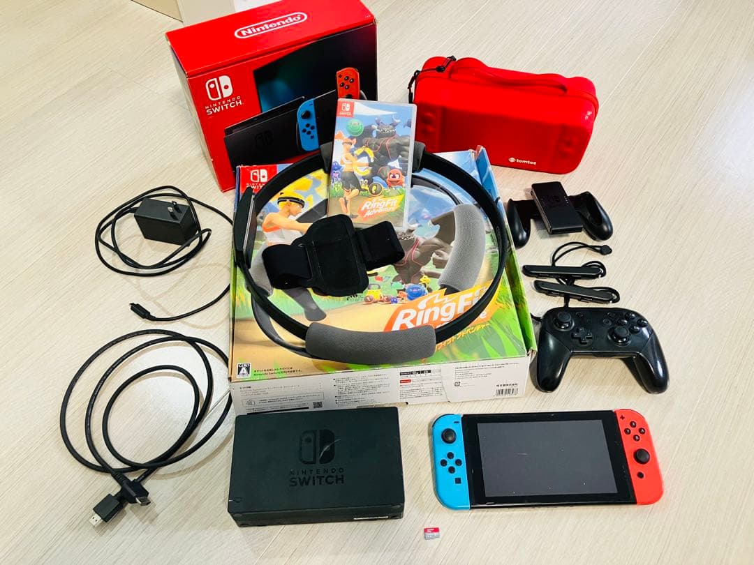 Switch本体バッテリー強化版 リングフィット、プロコン、SD256GB