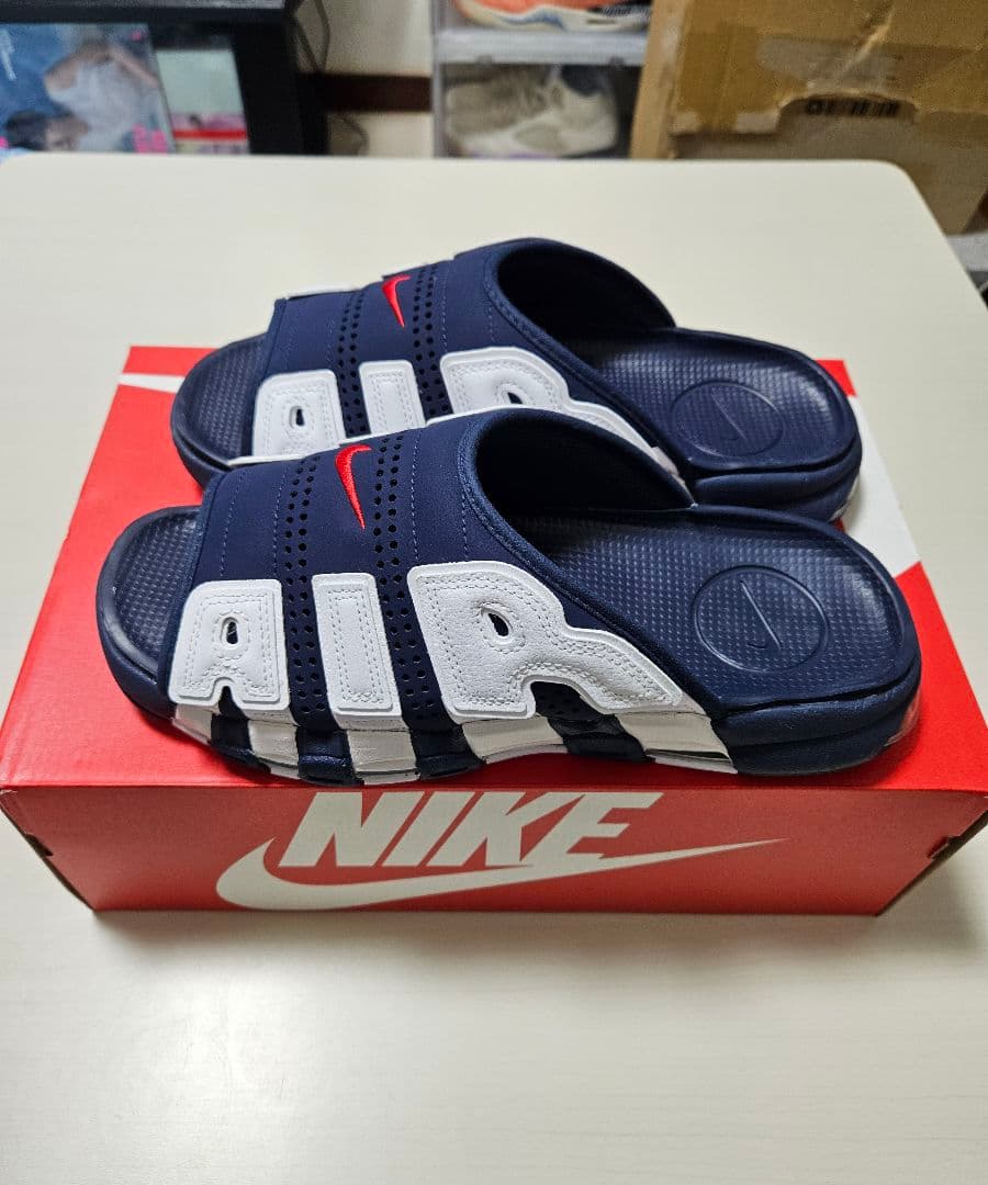MORE UPTEMPO SLIDE モアテンサンダル28cm ネイビー