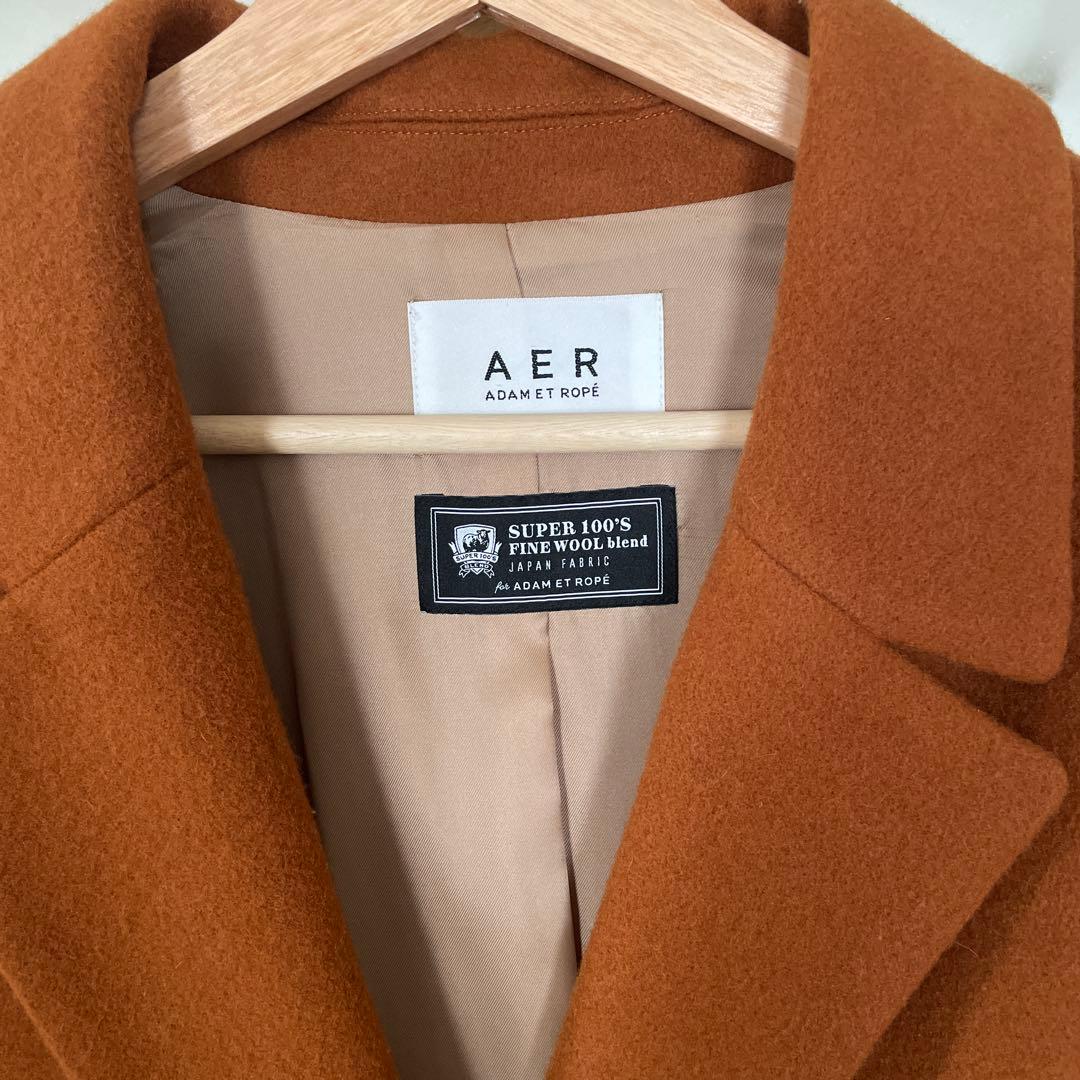 【美品】ADAM ET ROPE チェスターコート　キャメル