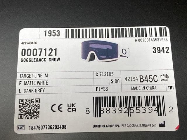 Z オークリー Target Line M 7121-05 ゴーグル
