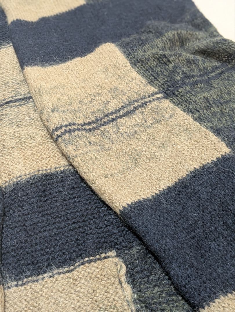 DRIES VAN NOTENチェックロングマフラー