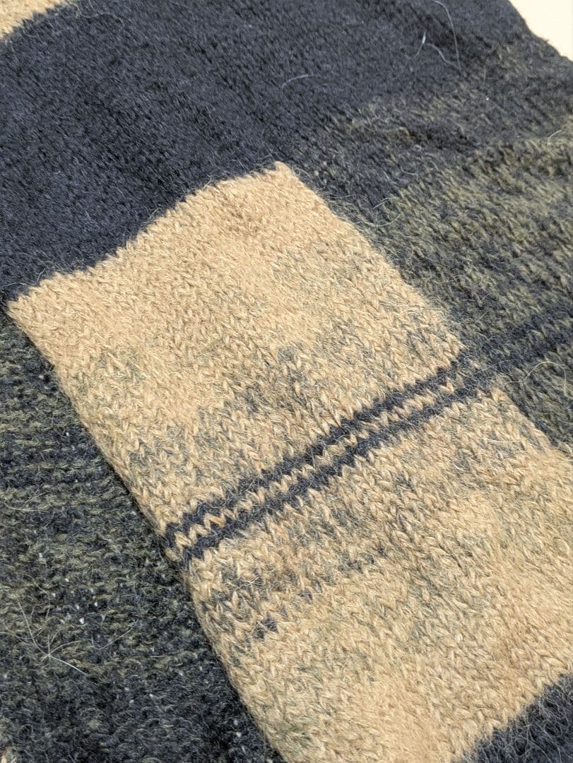 DRIES VAN NOTENチェックロングマフラー