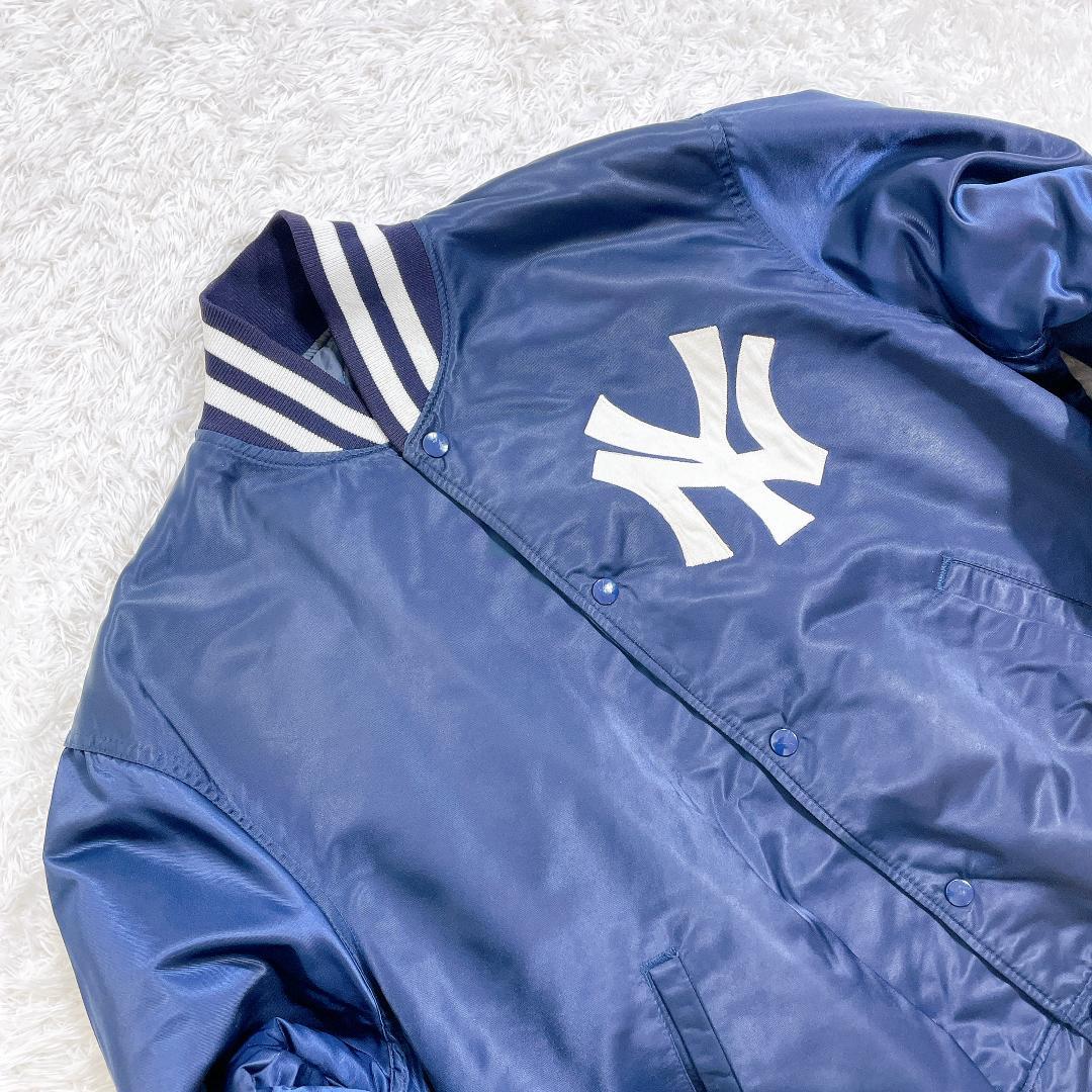 USA製 スターター ヤンキース スタジャン 80s～90s前期 ネイビー L