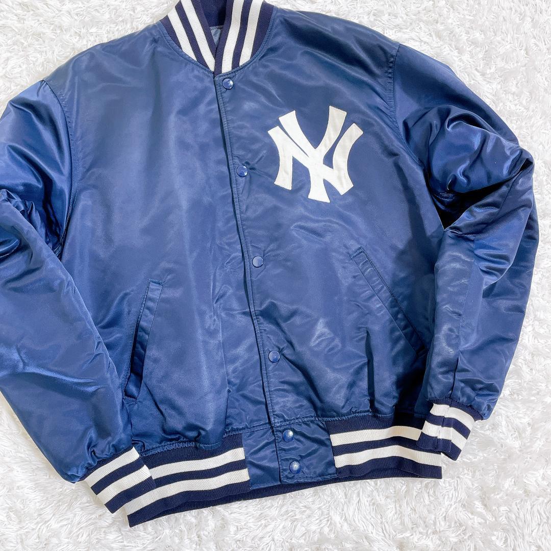 USA製 スターター ヤンキース スタジャン 80s～90s前期 ネイビー L