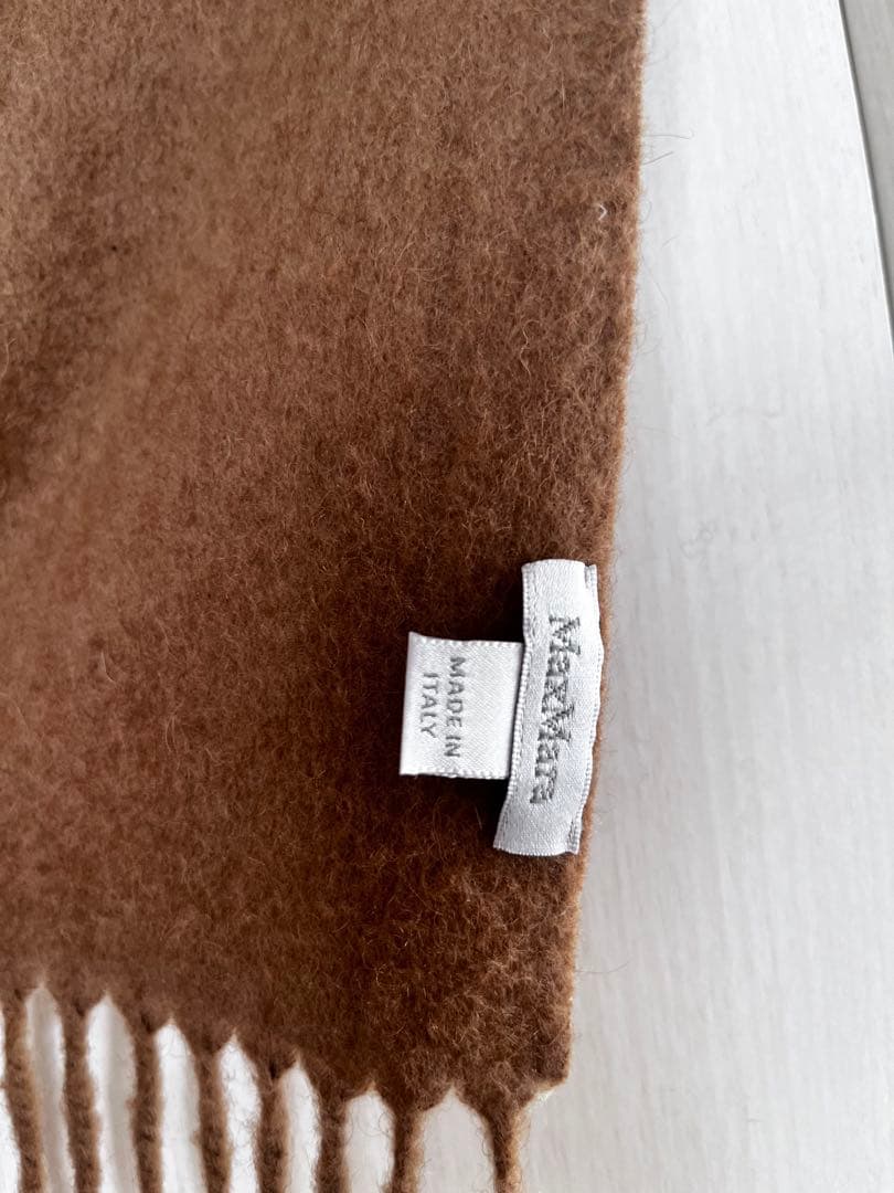 試着のみ　MAXMARAマックスマーラカシミヤマフラーストール