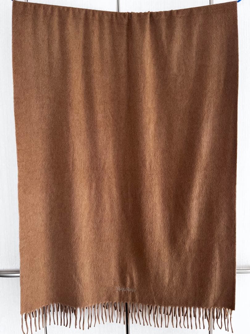 試着のみ　MAXMARAマックスマーラカシミヤマフラーストール