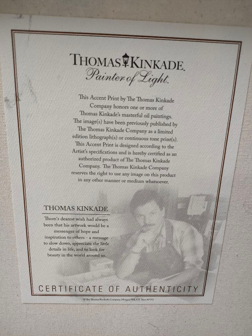 ★ディズニー/ トーマス・キンケード「塔の上のラプンツェル」