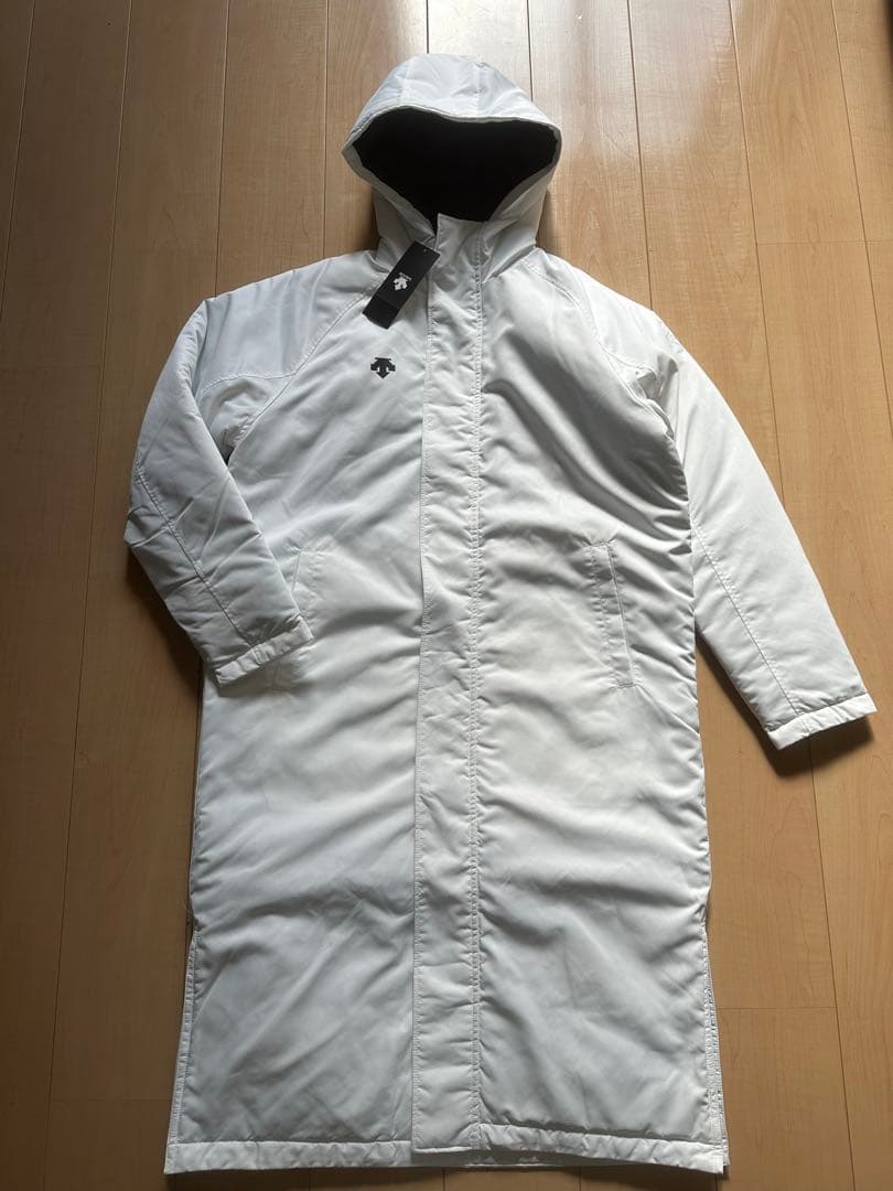 デサント ベンチコート ロングコート M ホワイト 新品未使用品