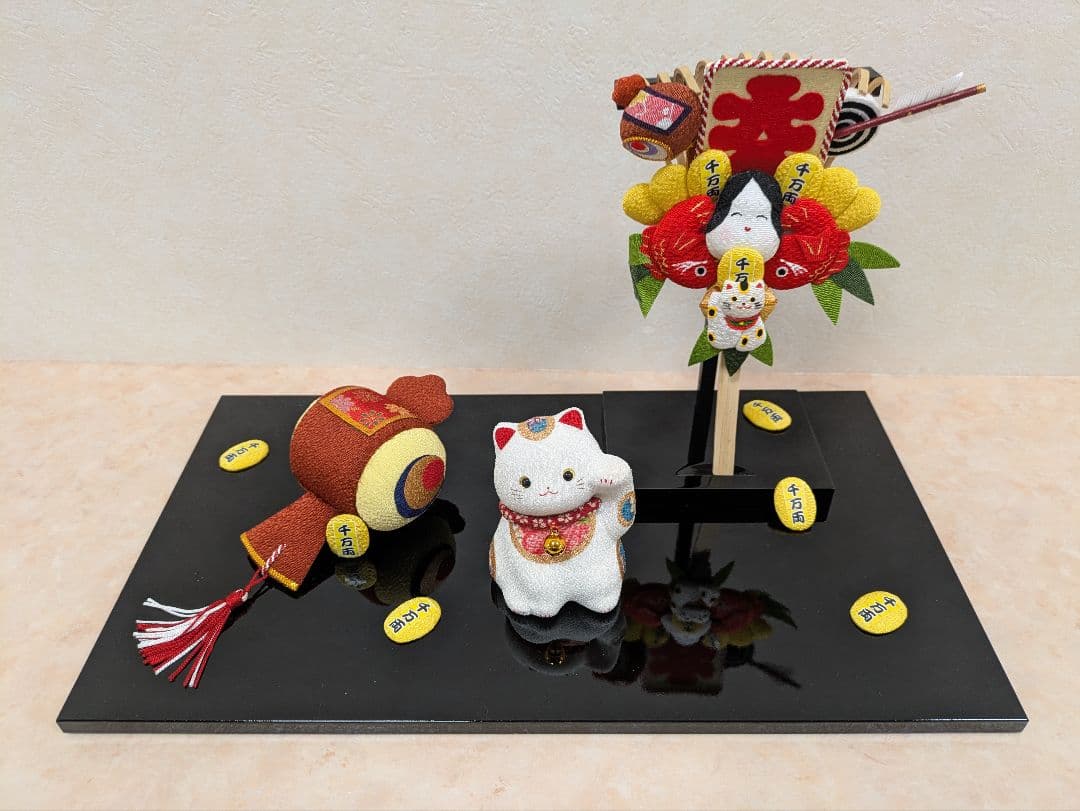 【1/10まで】京都 縮緬細工福ねこづくし ほのぼの歳時記 全12ヶ月まとめ売り