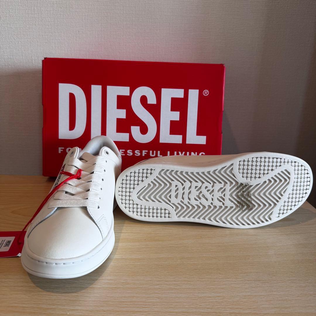 【新品未使用】DIESEL S-ATHENE LOW W 本革 ホワイト