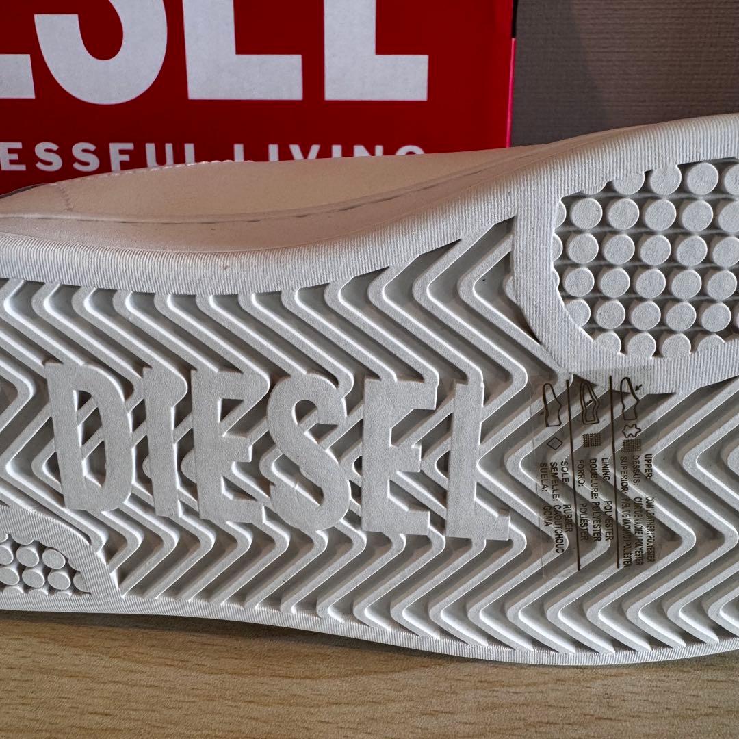 【新品未使用】DIESEL S-ATHENE LOW W 本革 ホワイト