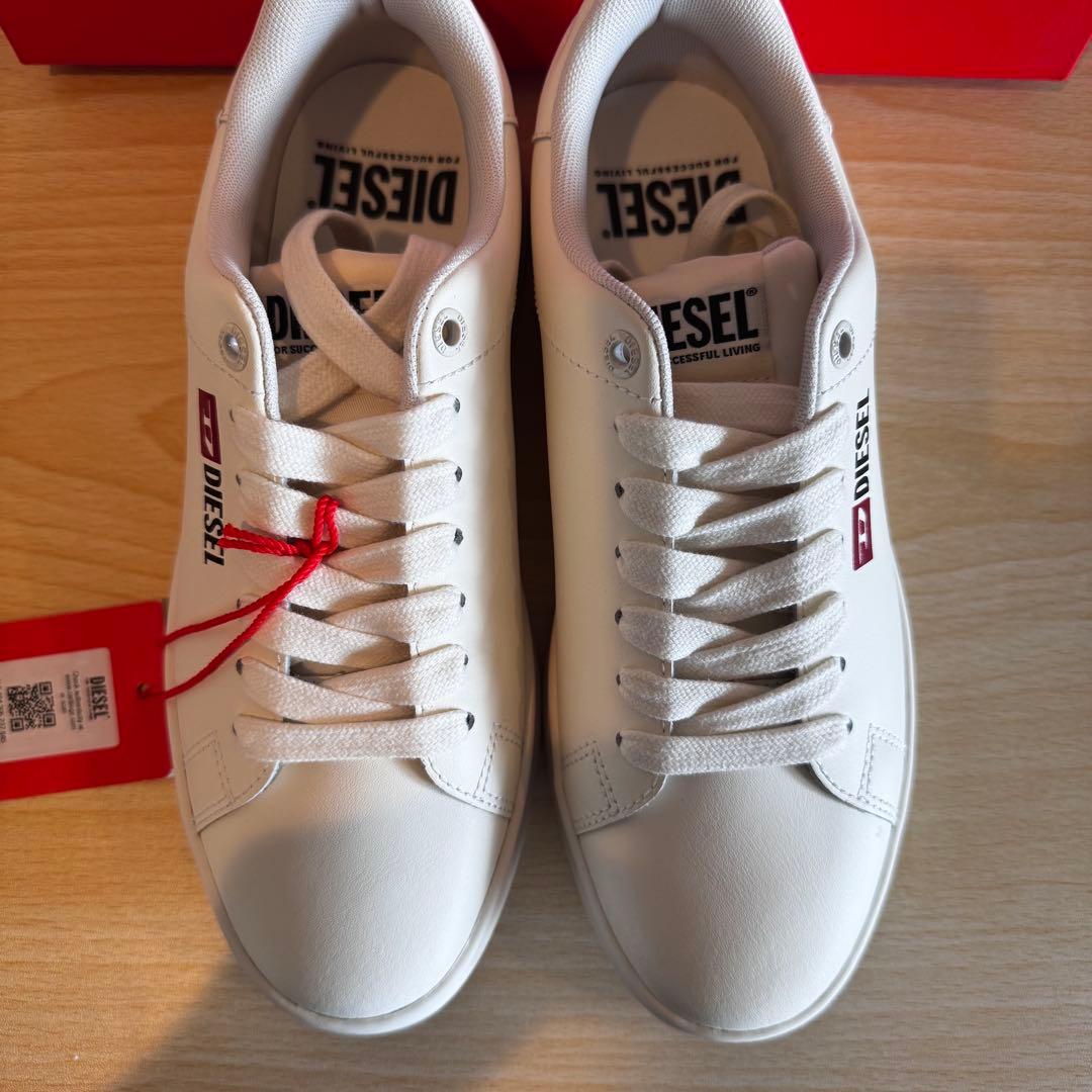 【新品未使用】DIESEL S-ATHENE LOW W 本革 ホワイト