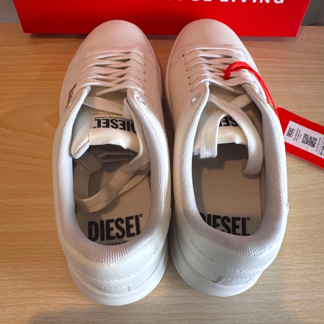 【新品未使用】DIESEL S-ATHENE LOW W 本革 ホワイト