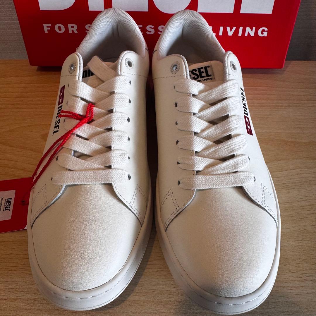 【新品未使用】DIESEL S-ATHENE LOW W 本革 ホワイト