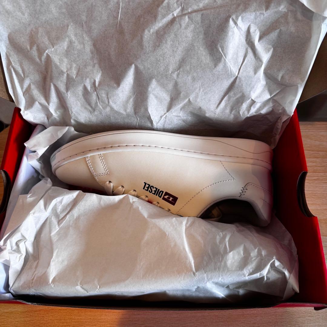 【新品未使用】DIESEL S-ATHENE LOW W 本革 ホワイト