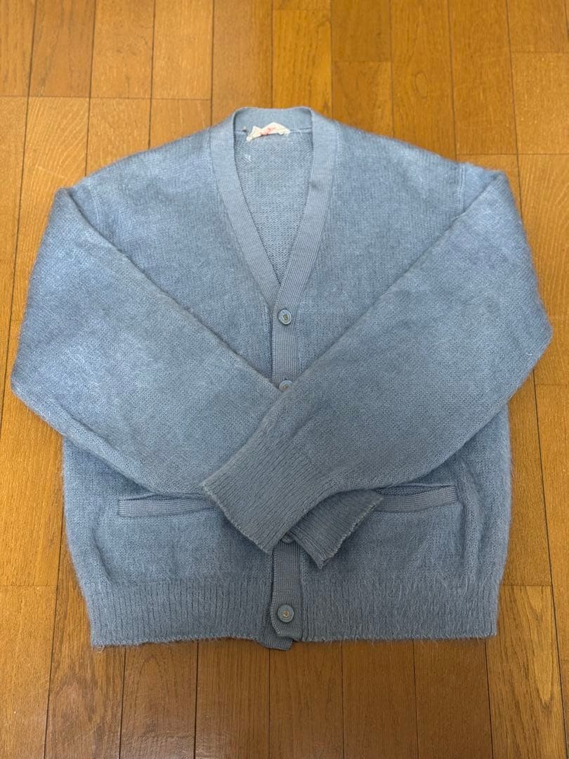 毛足長め　vintage モヘアカーディガン　 ″glasgo″ 60s