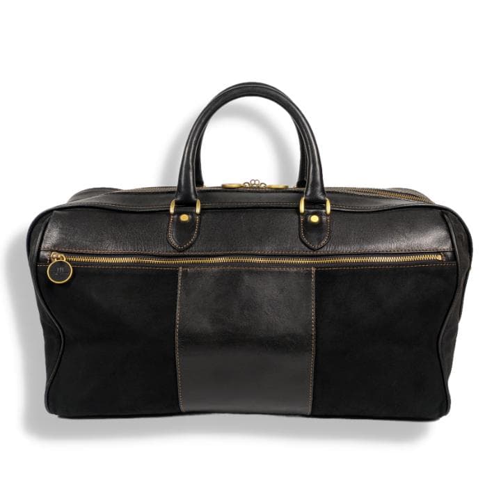 【希少】ダンヒル 2way ボストンバッグ スエード レザー ブラック 大容量