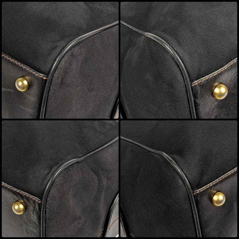 【希少】ダンヒル 2way ボストンバッグ スエード レザー ブラック 大容量