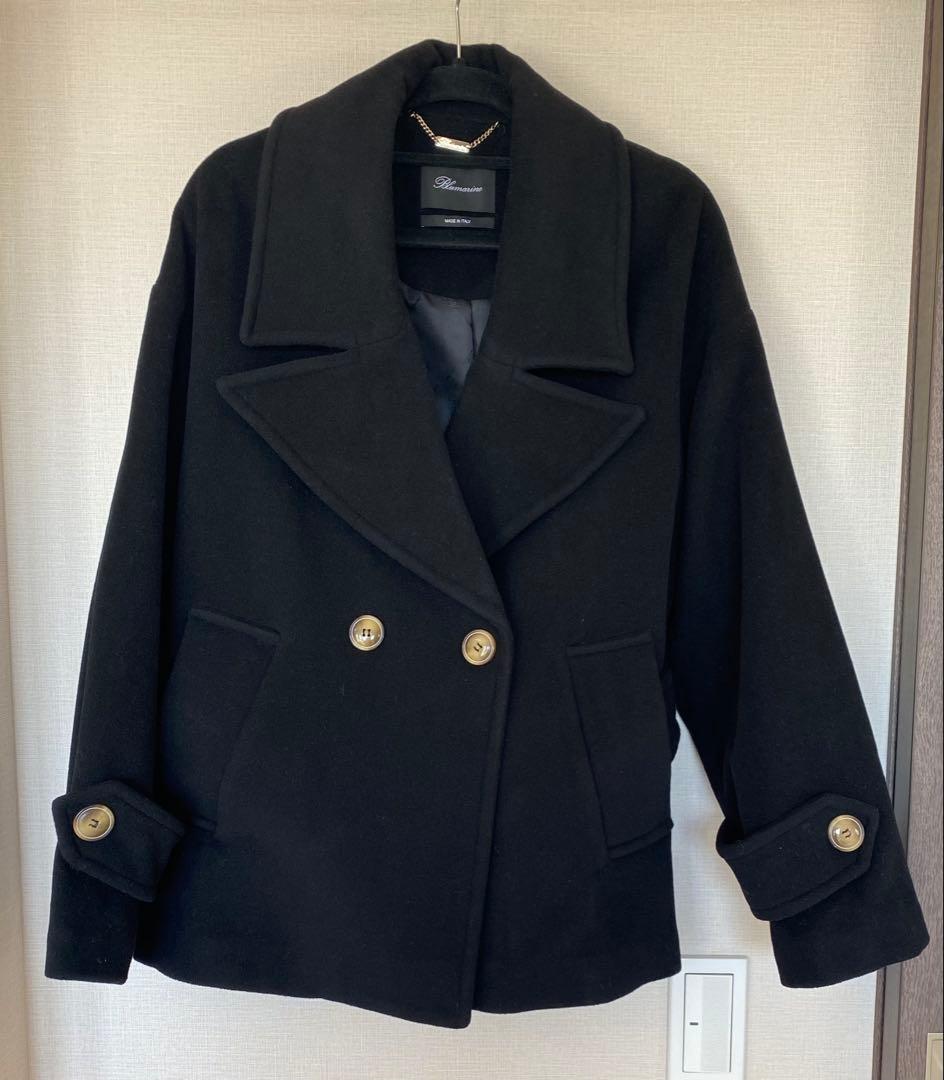 新品　ブルマリン　高級コート　黒　イタリア製　40 Blumarine