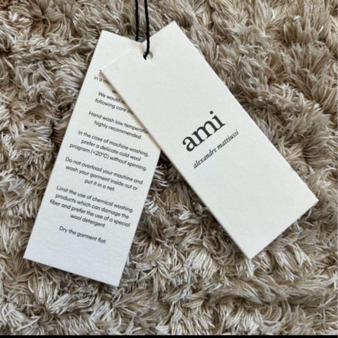 ami paris ダークグレー ロゴ手袋