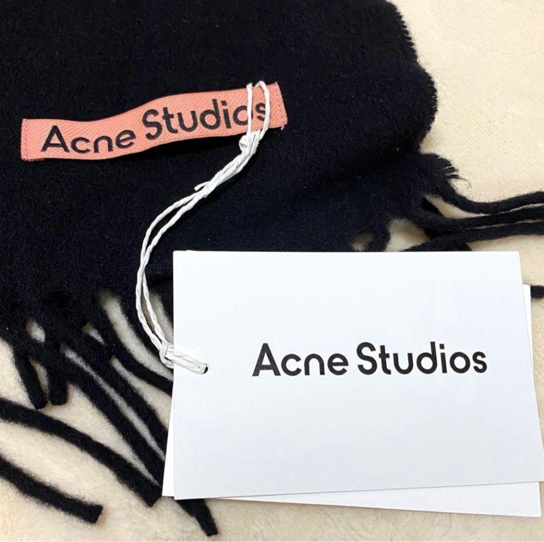 Acne Studios ✨新品 タグ付✨ マフラー ブラック 黒 200×70