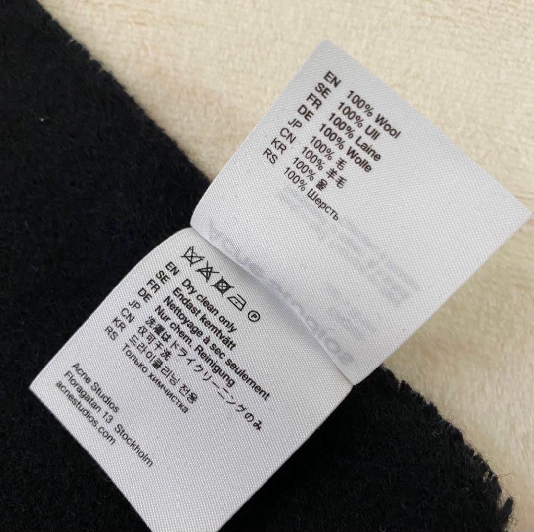 Acne Studios ✨新品 タグ付✨ マフラー ブラック 黒 200×70