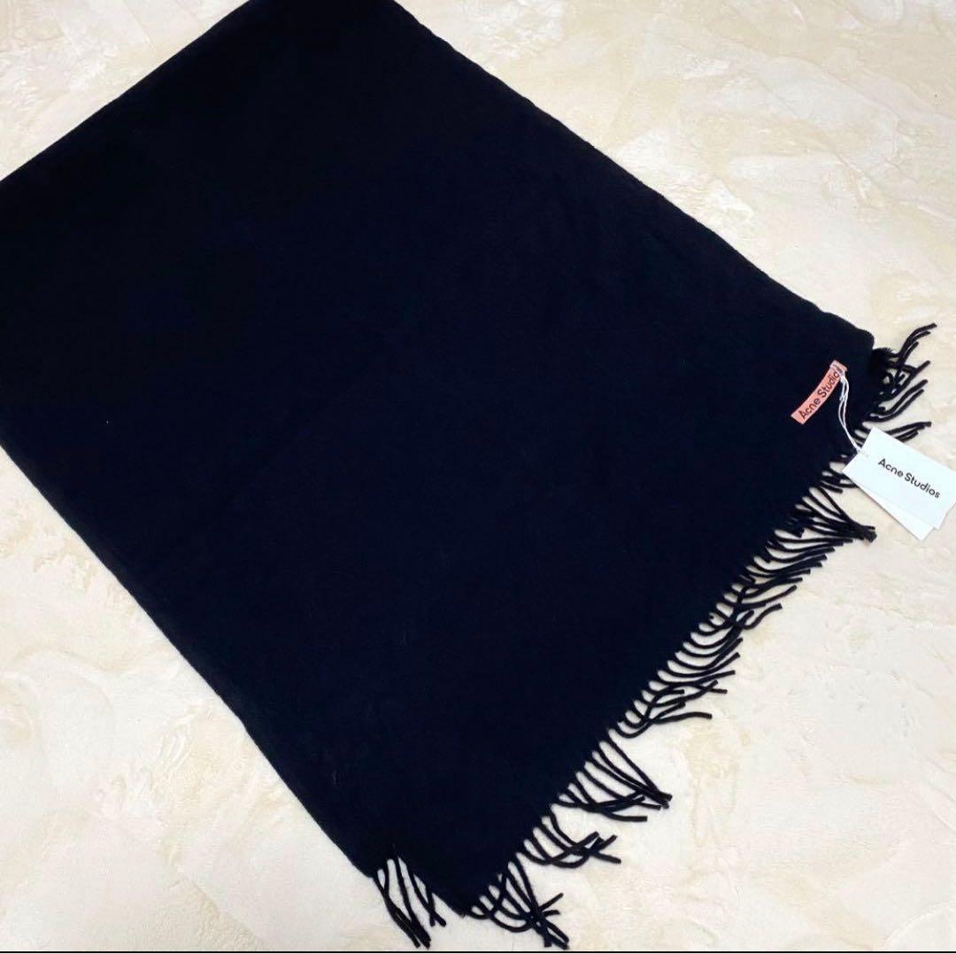 Acne Studios ✨新品 タグ付✨ マフラー ブラック 黒 200×70