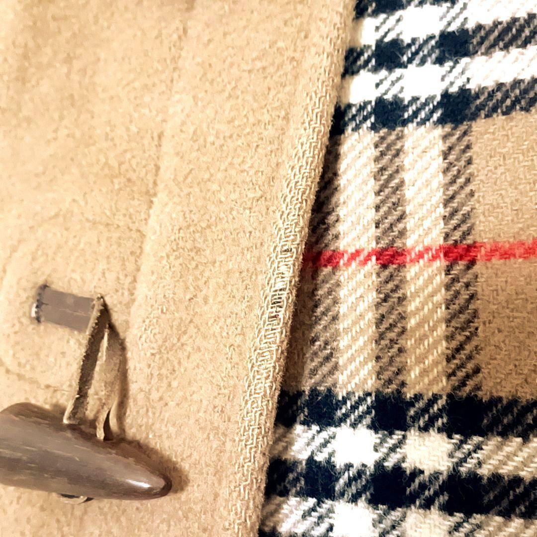 英国製★XL　Burberry　バーバリー　ノバチェック　ウール　ダッフルコート