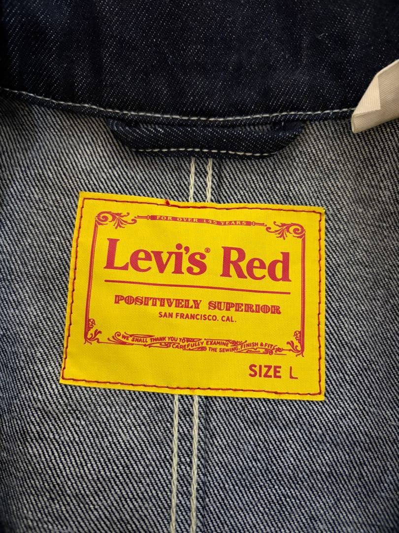 【美品】Levi'sRed デニム カバーオール ジャケット Lサイズ