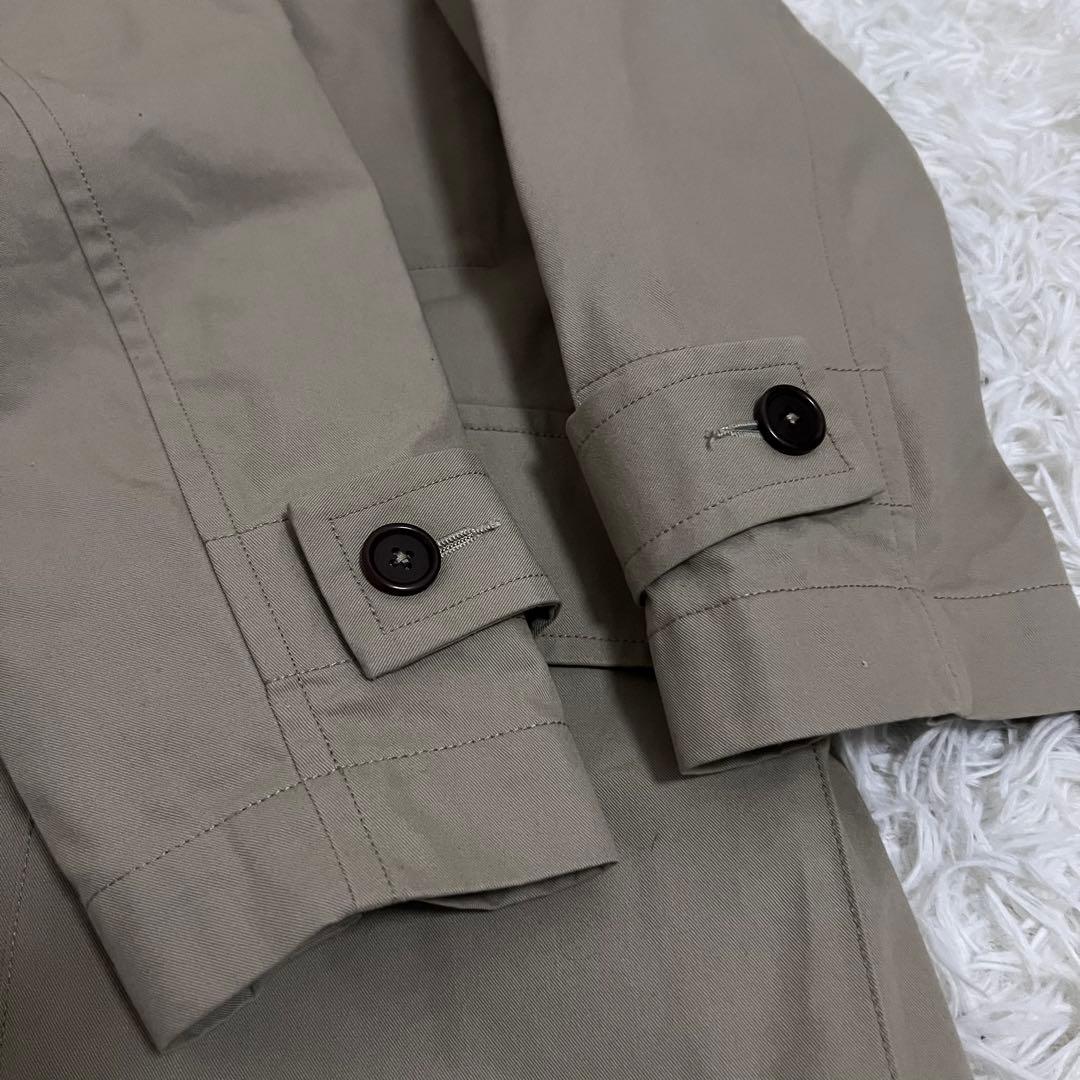 美品✨MHL.22AW ステンカラーコート ダウンライナー 脱着 ベージュ系 S