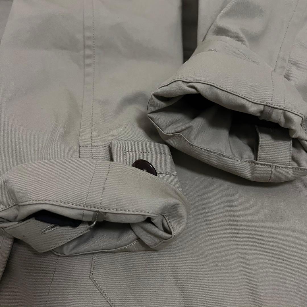 美品✨MHL.22AW ステンカラーコート ダウンライナー 脱着 ベージュ系 S