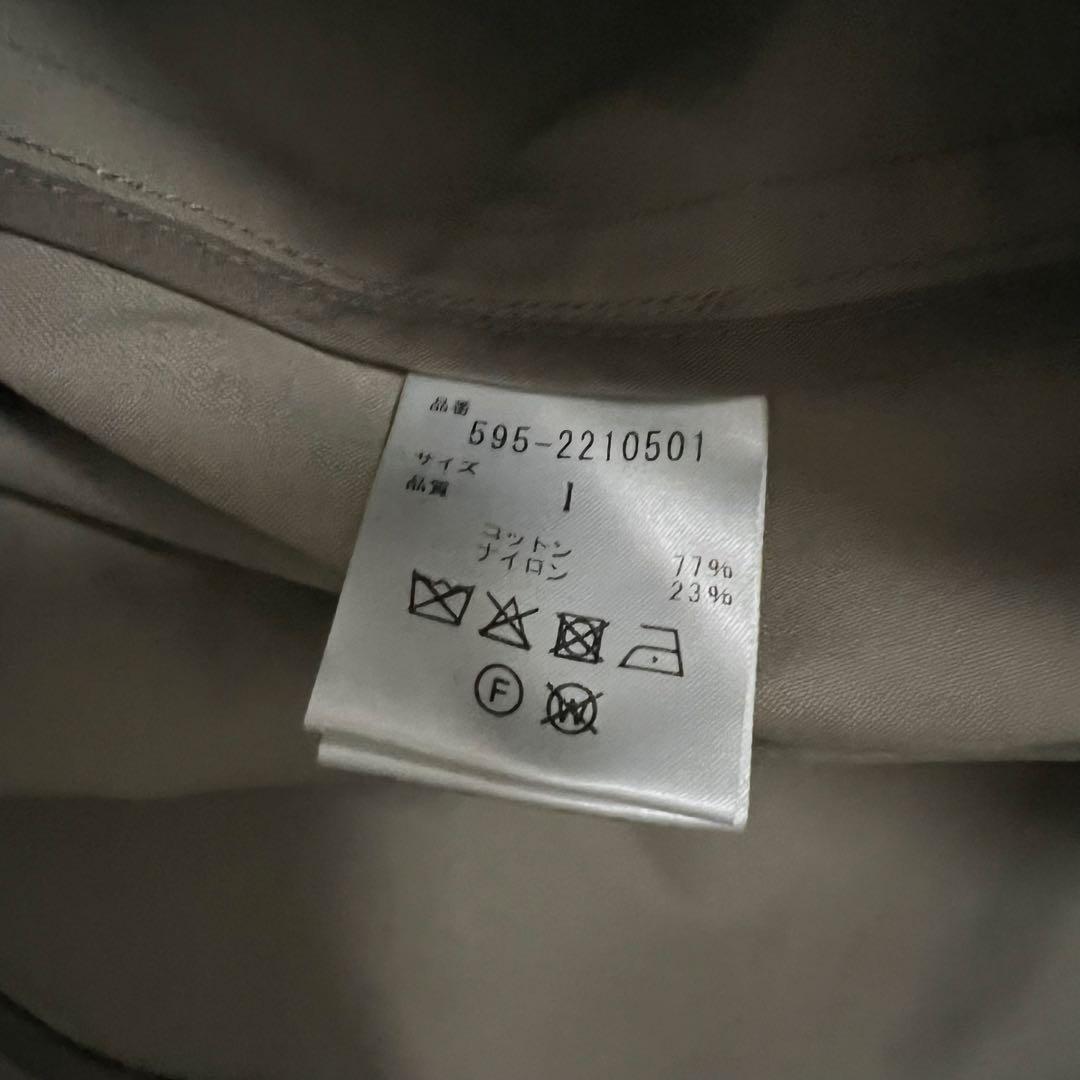 美品✨MHL.22AW ステンカラーコート ダウンライナー 脱着 ベージュ系 S