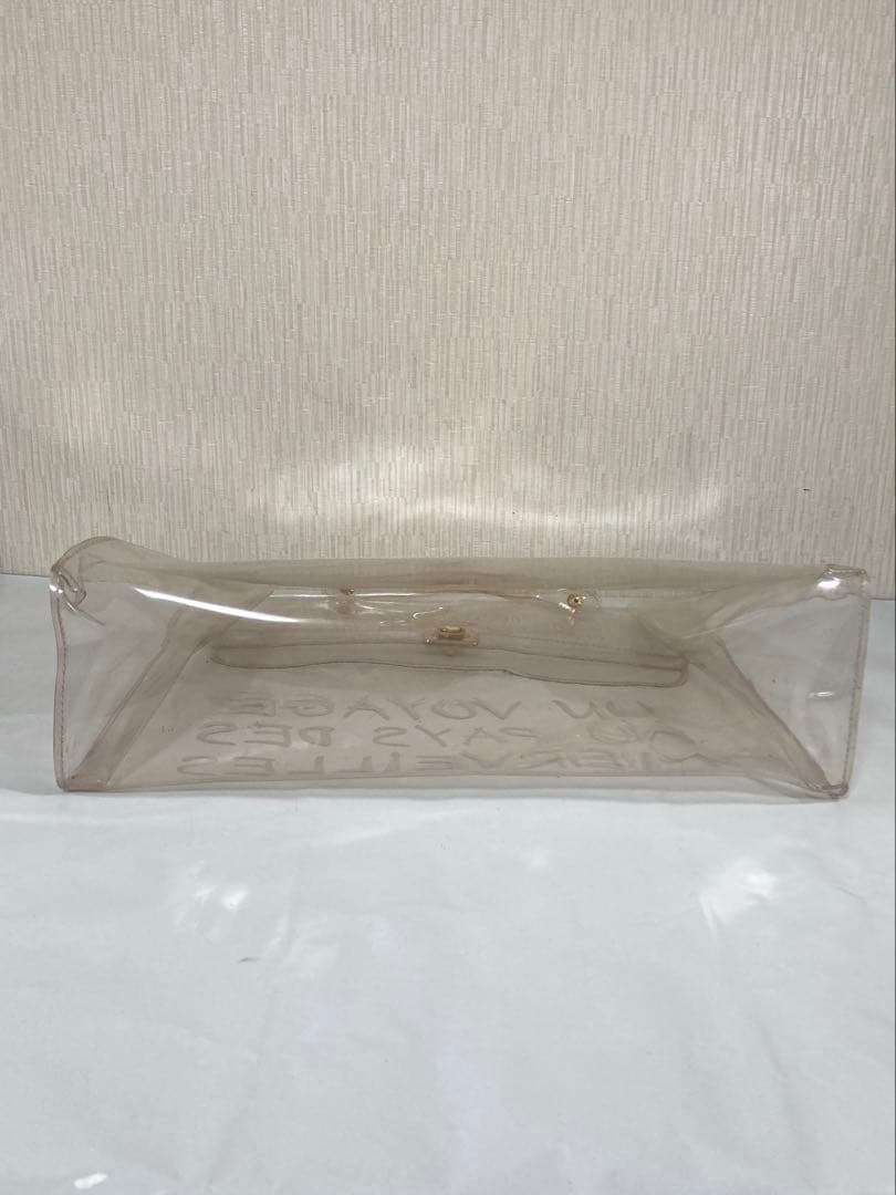 HERMES エルメス　ビニールケリー　ビジネスバッグ　ハンドバック　透明