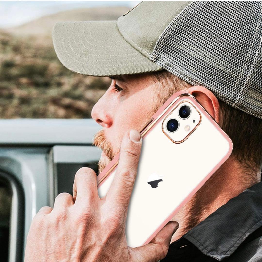 iPhone11 6.1インチ　ワイヤレス充電対応　桜　ピンク　クリア　新生活