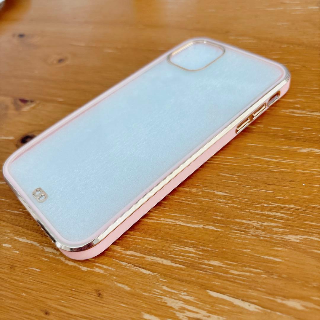 iPhone11 6.1インチ　ワイヤレス充電対応　桜　ピンク　クリア　新生活