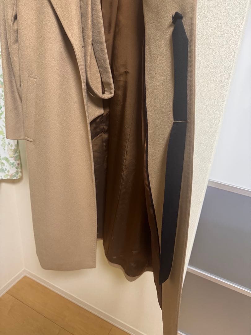 【最高級カシミヤ100%】ランバンオンブルー ロングコート クリーニング済 38