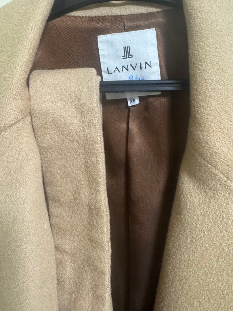 【最高級カシミヤ100%】ランバンオンブルー ロングコート クリーニング済 38