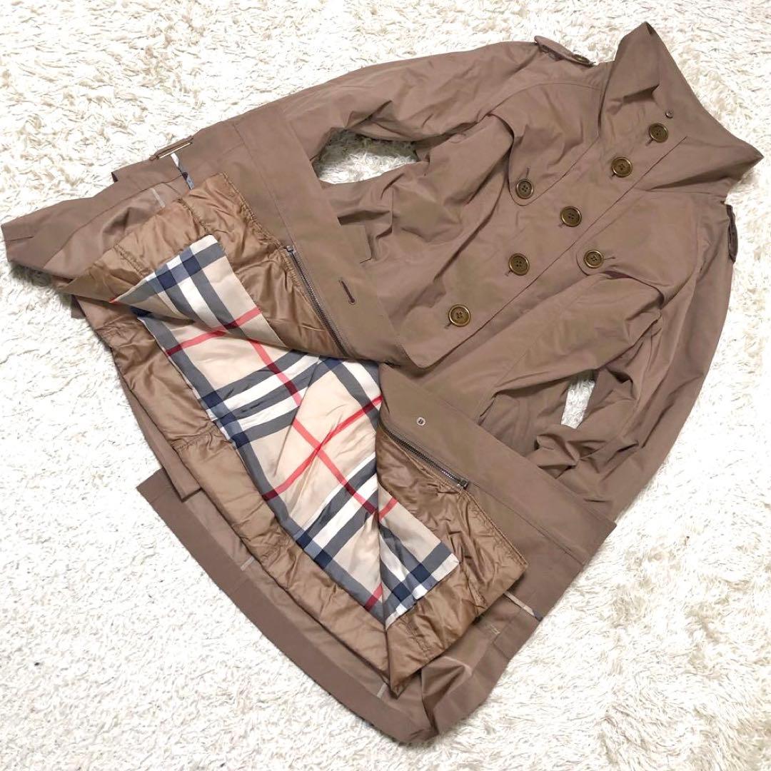 大きいサイズ·未使用級✨バーバリー インナーダウントレンチコート　 ノバチェック