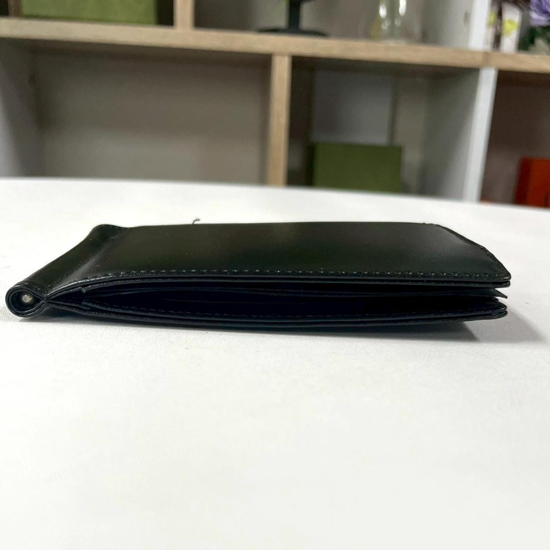 新品 MONT BLANC マネークリップ 二つ折り オールレザー モンブラン