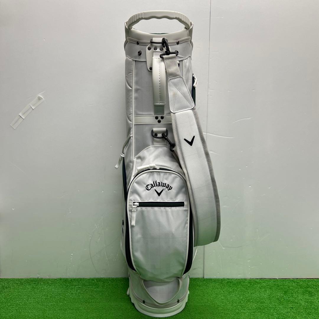 キャロウェイ Callaway キャディバッグ　8インチ　ホワイト　グリーン