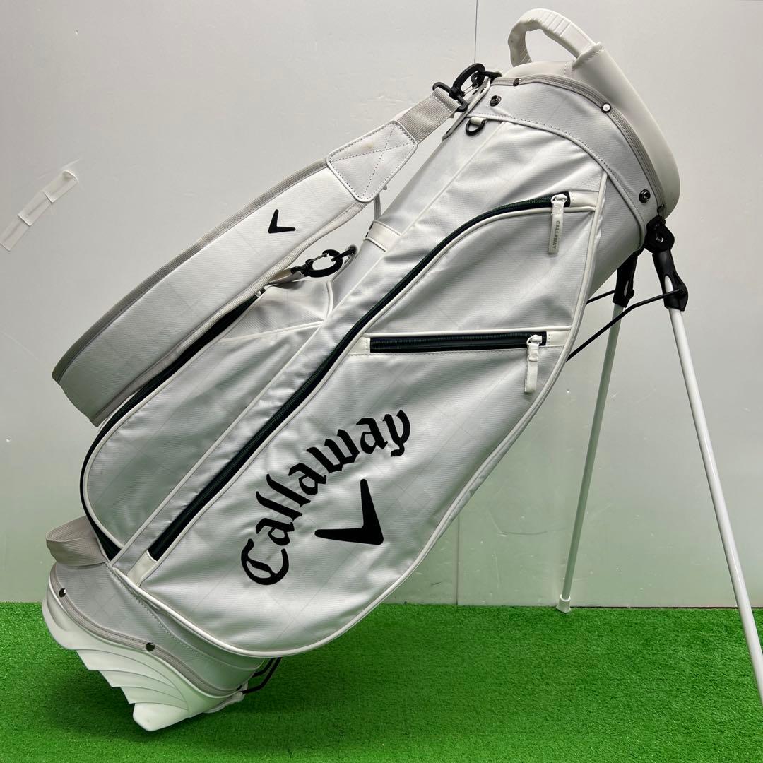 キャロウェイ Callaway キャディバッグ　8インチ　ホワイト　グリーン