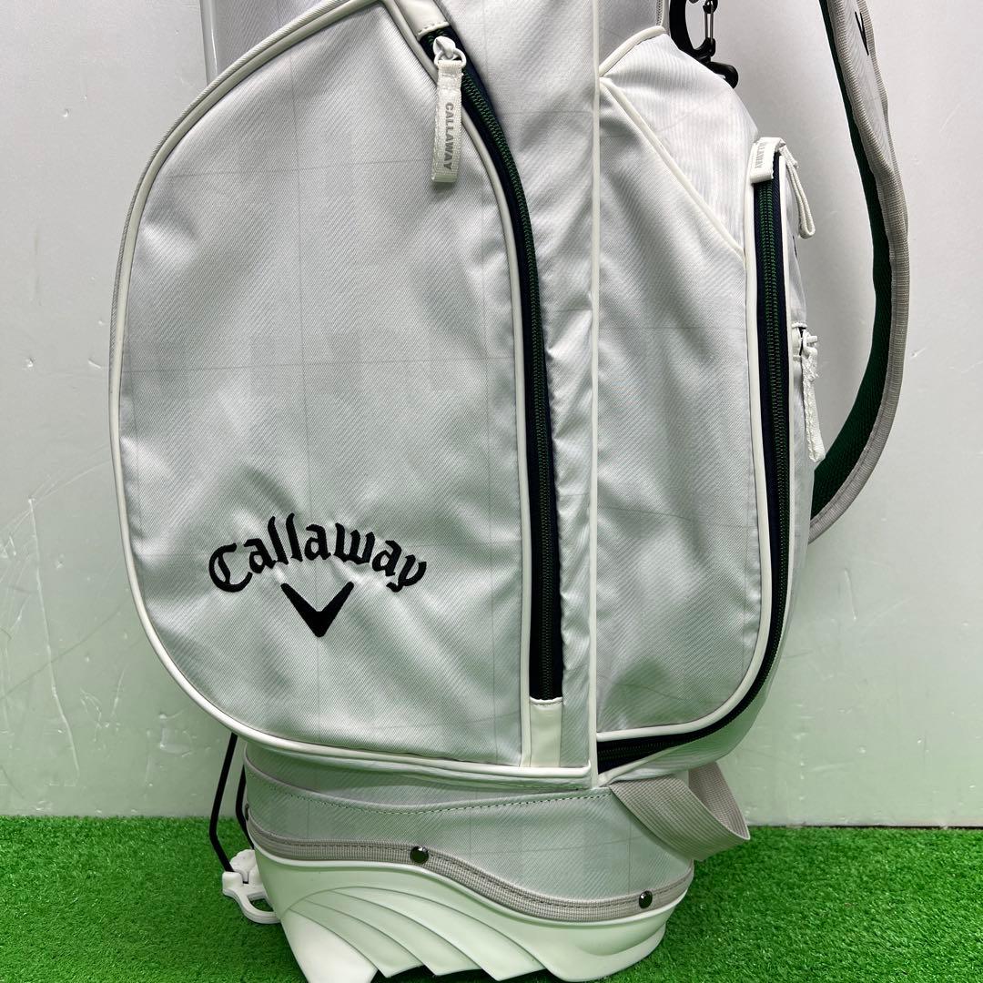 キャロウェイ Callaway キャディバッグ　8インチ　ホワイト　グリーン