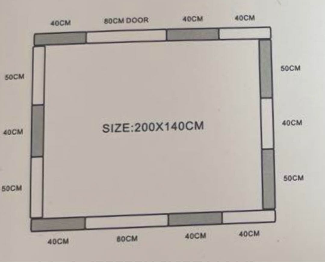 ベビーサークル 扉付き ハイタイプ 大阪熊 okuma 140×200 ピンク
