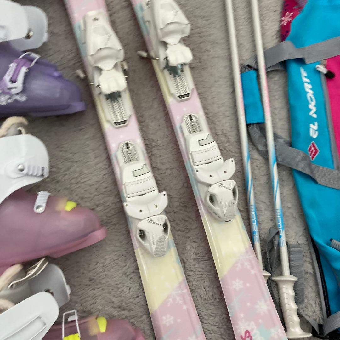 ジュニアスキー スキー板 ストック ブーツ 5点セット 札幌市内引渡し限定