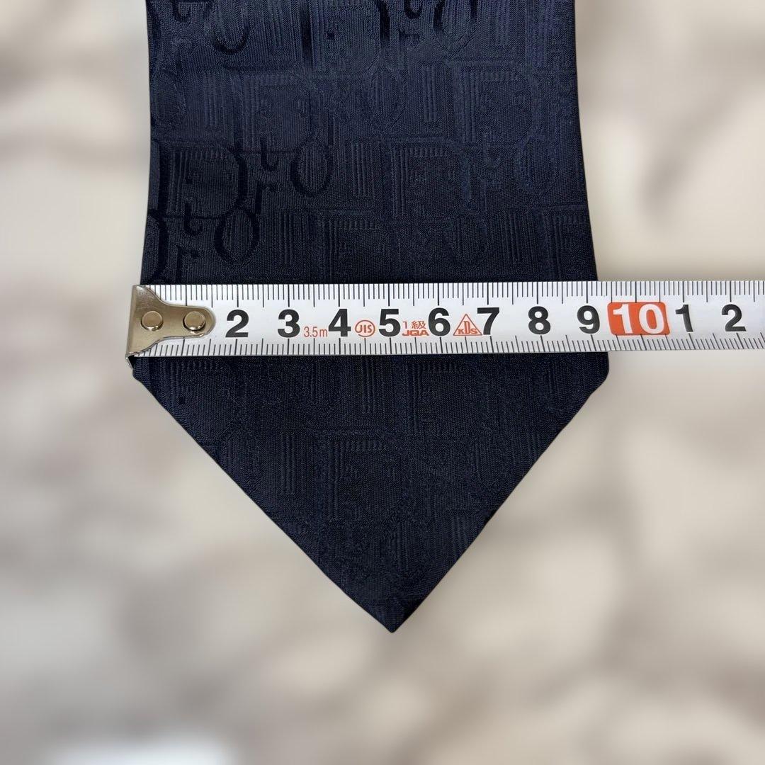 【極美品✨】Dior ネクタイ　ネイビー　紺　オブリーク　トロッター