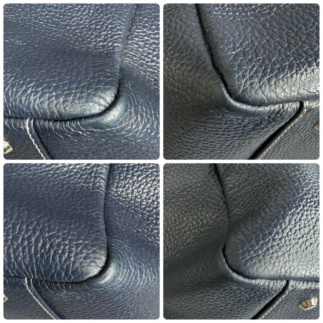 【限定カラー】傳濱野 ミーティア 本革 レザー トートバッグ ナイトネイビー