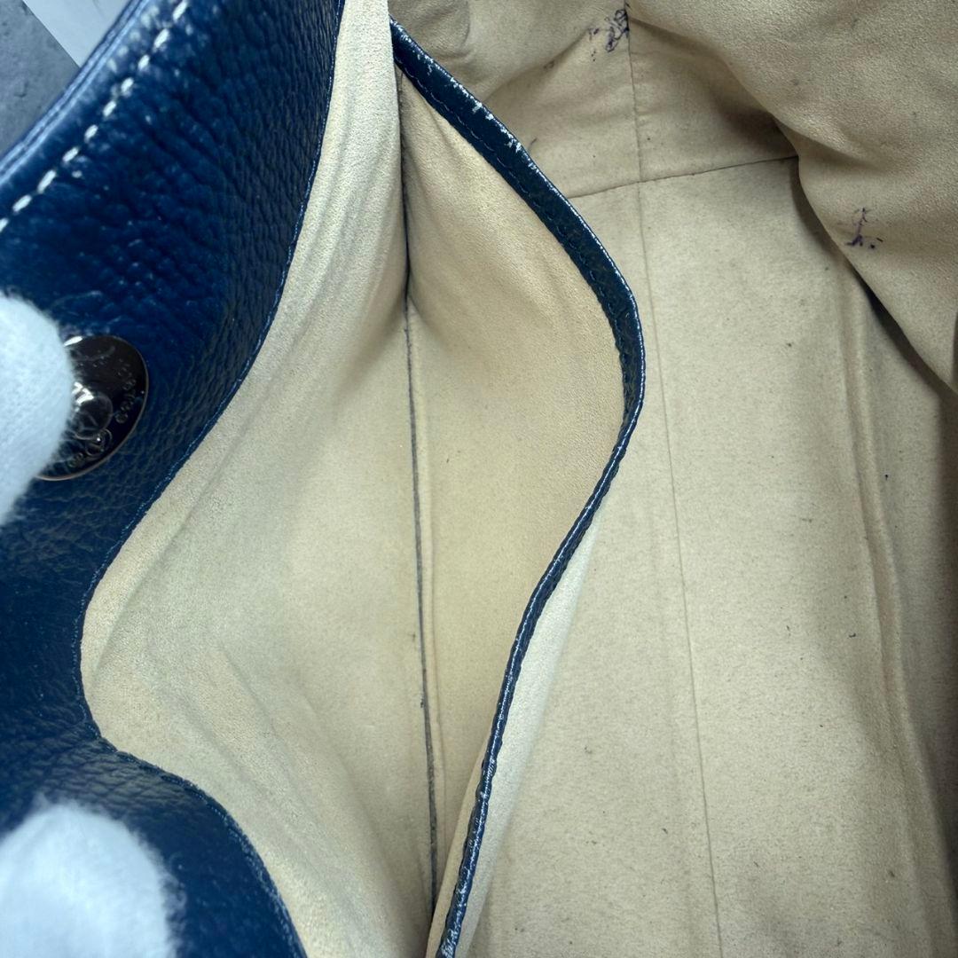 【限定カラー】傳濱野 ミーティア 本革 レザー トートバッグ ナイトネイビー