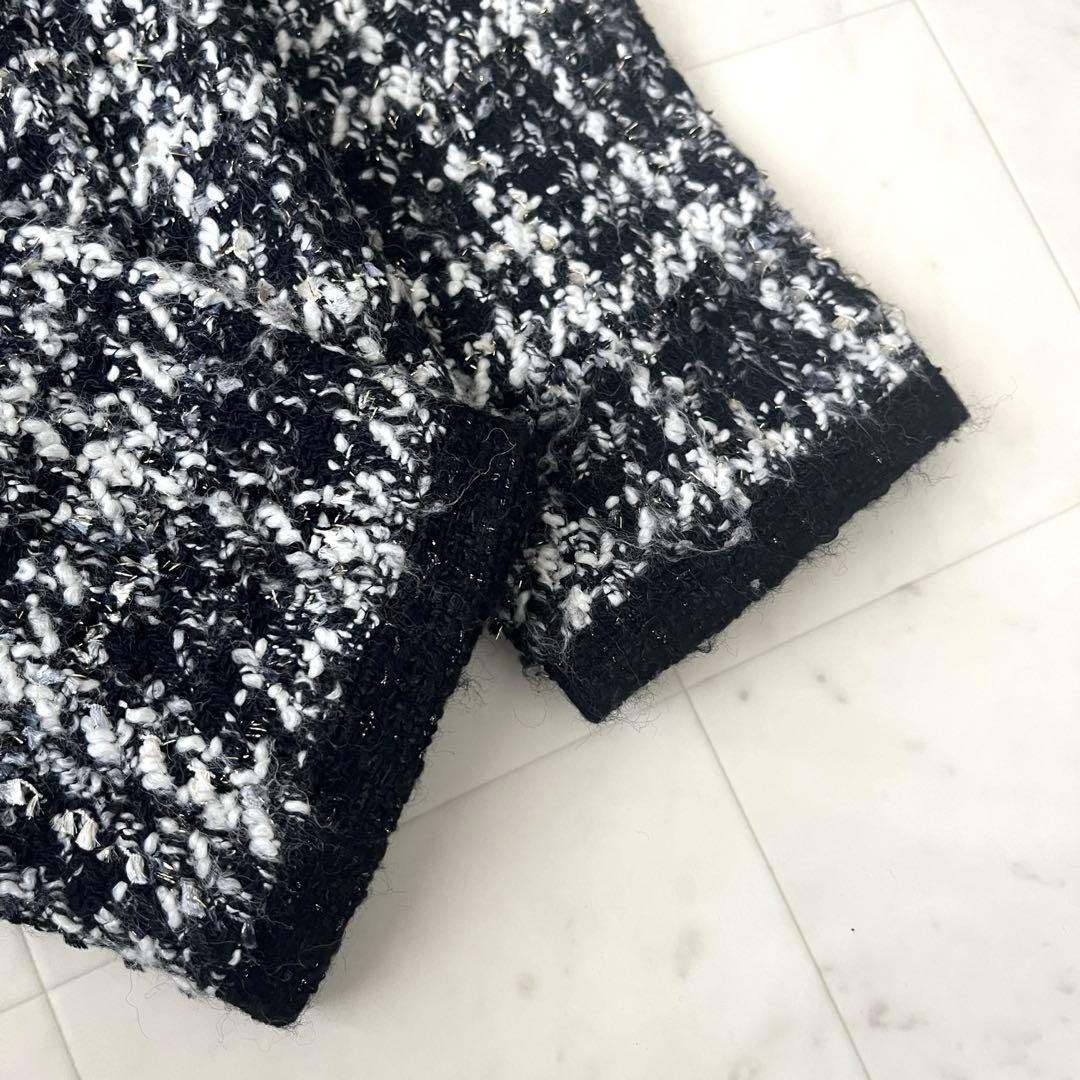 美品♡ダイアグラム グレースコンチネンタル ツイード ニットジャケット 金ボタン